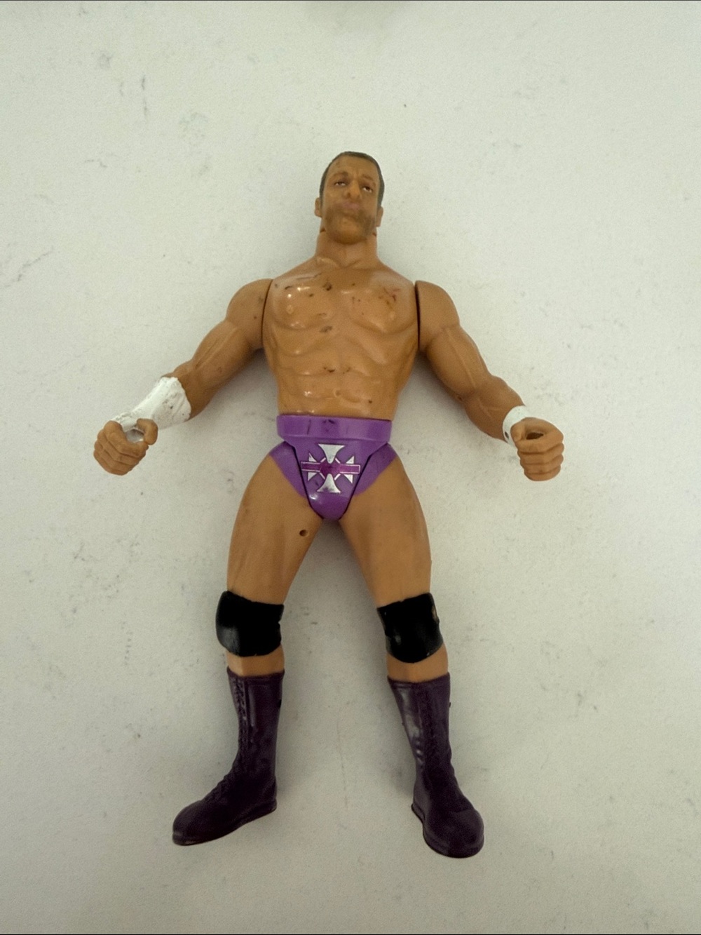 WWE Purple Briefs Action Figure with Silver Star Detail